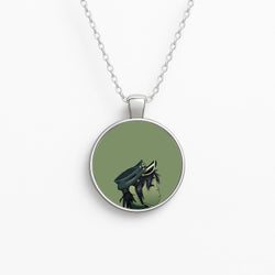 Green 2d Necklace