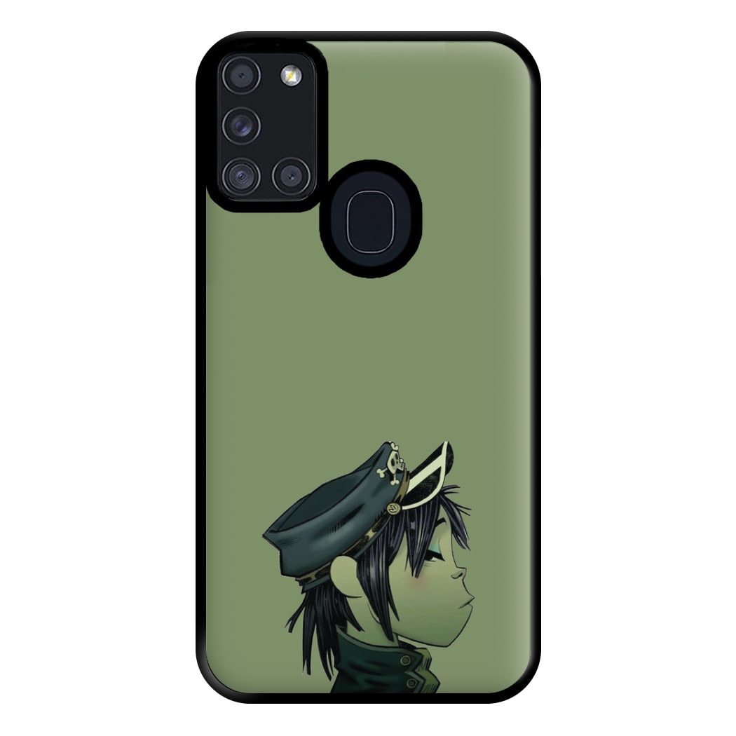 Green 2d Phone Case for Galaxy A21s