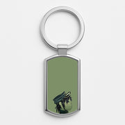 Green 2d Luxury Keyring 1