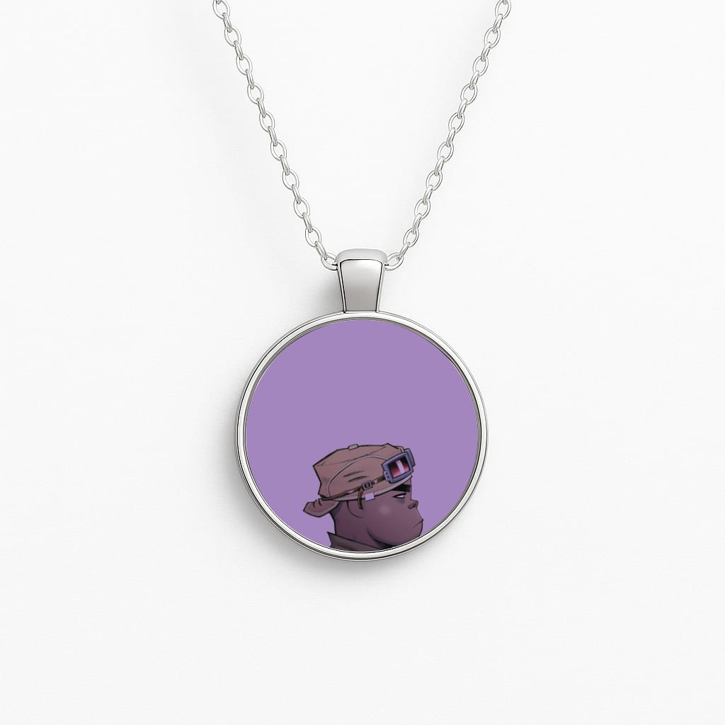 Purple 2d Necklace