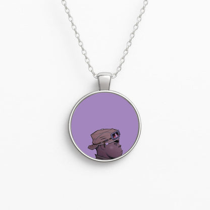Purple 2d Necklace