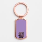 Purple 2d Luxury Keyring 4