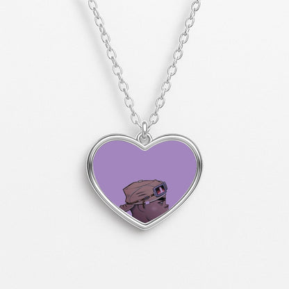 Purple 2d Necklace
