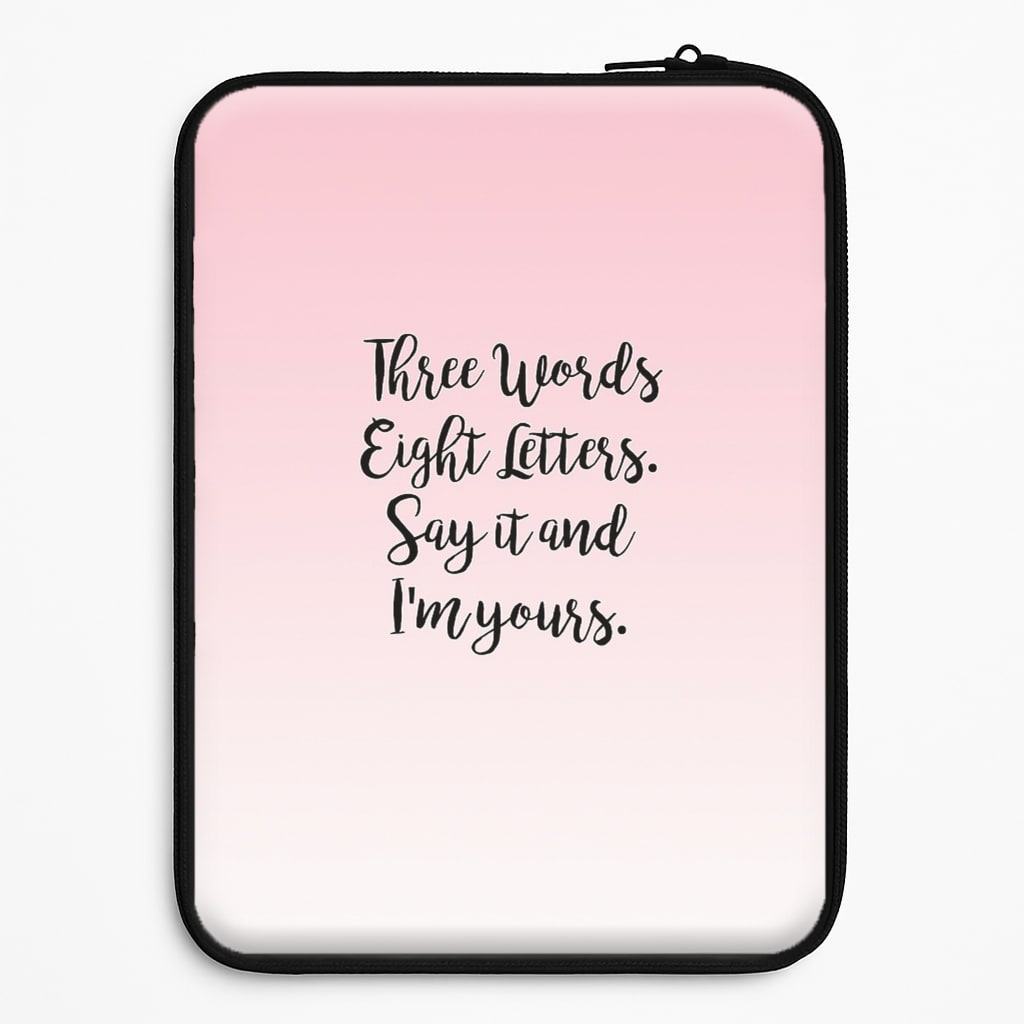 Three Words, Eight Letters - Gossip Laptop Sleeve