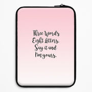 Three Words, Eight Letters - Gossip Laptop Sleeve 1