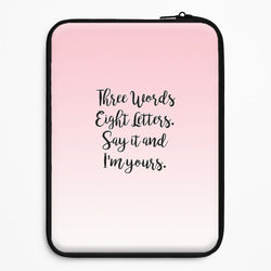Three Words, Eight Letters - Gossip Universal Laptop Sleeve