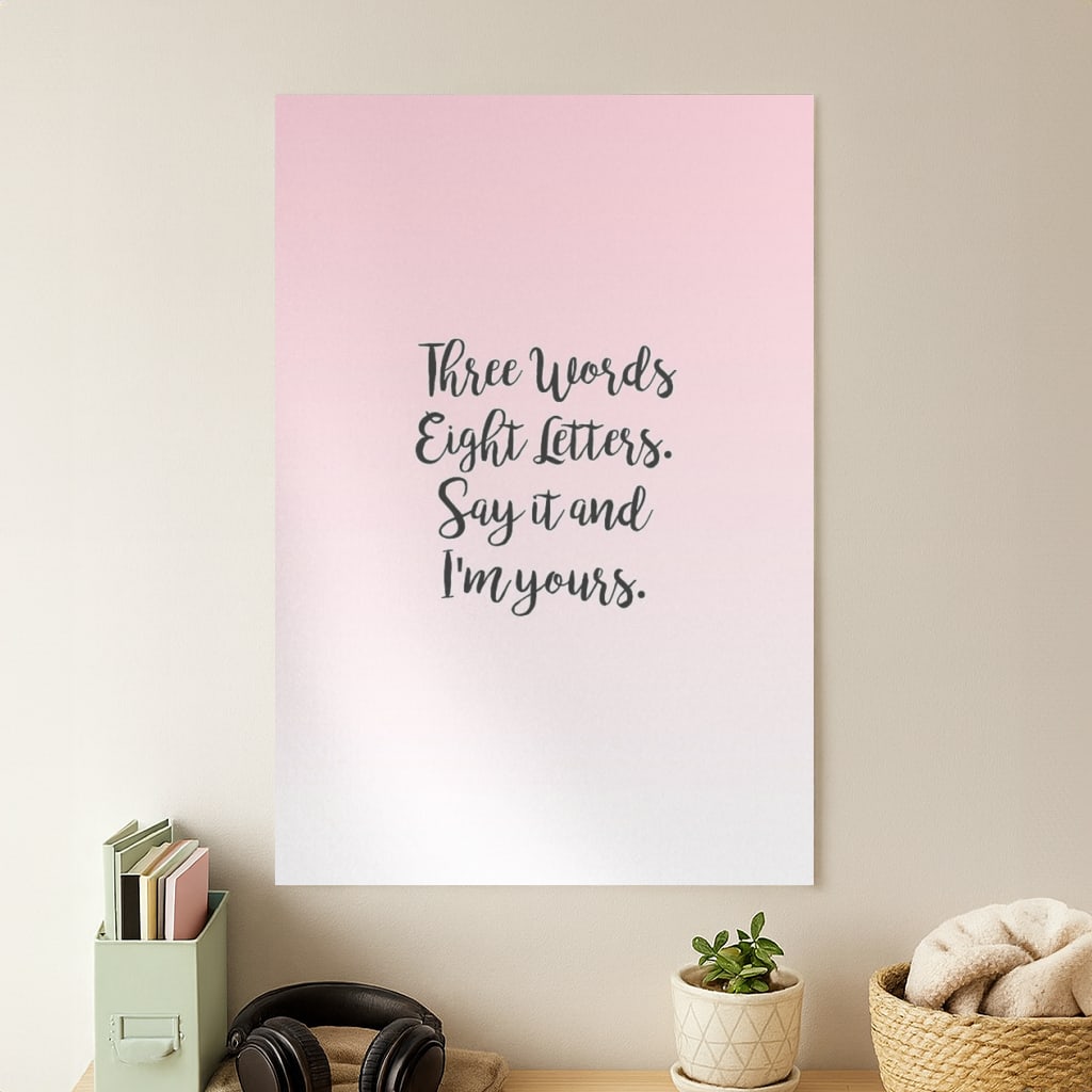 Three Words, Eight Letters - Gossip Poster