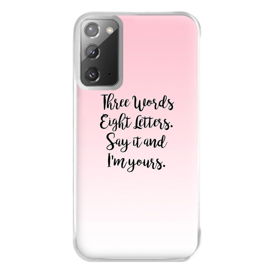 Three Words, Eight Letters - Gossip Phone Case for Galaxy Note 20 Ultra