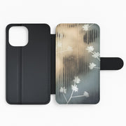 Faded Flora Pattern Flip / Wallet Phone Case 2