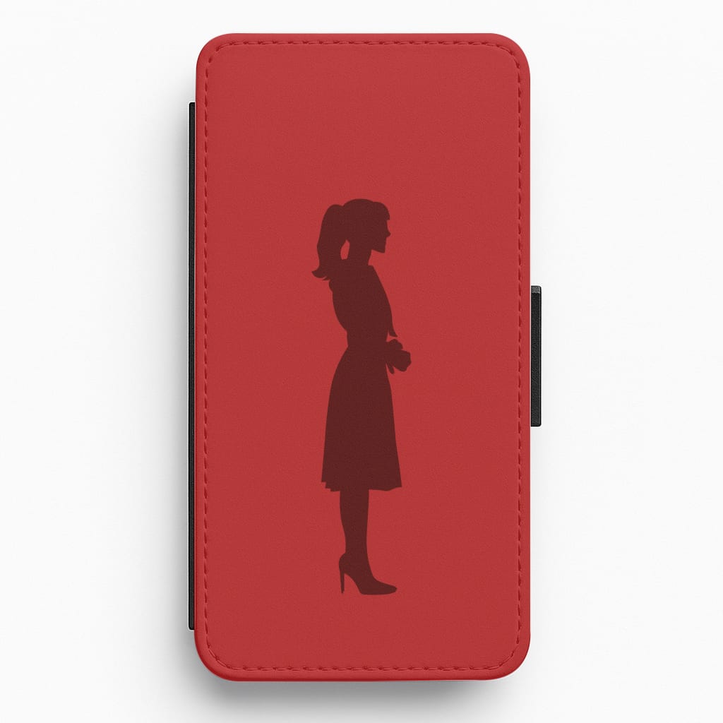 Crimson Silhouette Flip / Wallet Phone Case