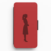 Crimson Silhouette Flip / Wallet Phone Case 1