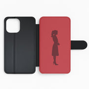 Crimson Silhouette Flip / Wallet Phone Case 2
