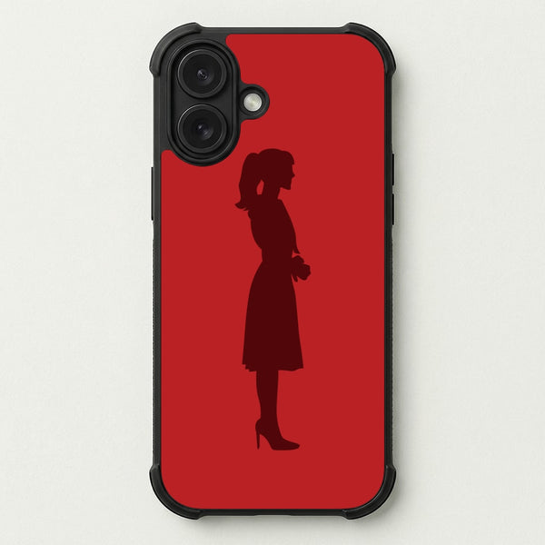 Crimson Silhouette Phone Case — Bumper case