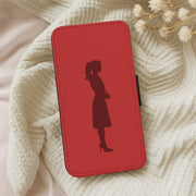 Crimson Silhouette Flip / Wallet Phone Case 5
