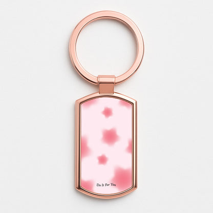 Do It For You Stars Pattern Rose Gold Keyring