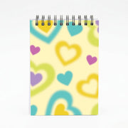 Multicoloured Hearts Gradient Pattern Notebook 4