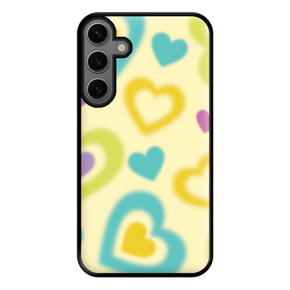 Multicoloured Hearts Gradient Pattern Phone Case for Galaxy S23FE