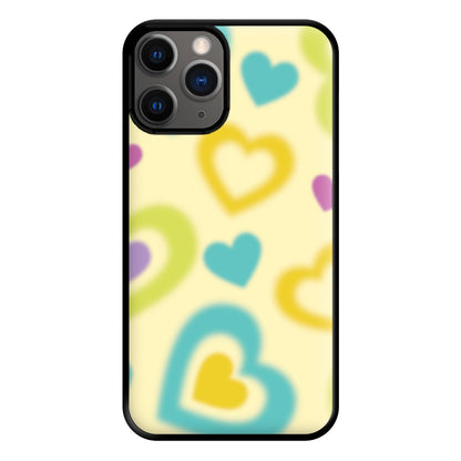 Multicoloured Hearts Gradient Pattern Phone Case for iPhone 12 Pro Max