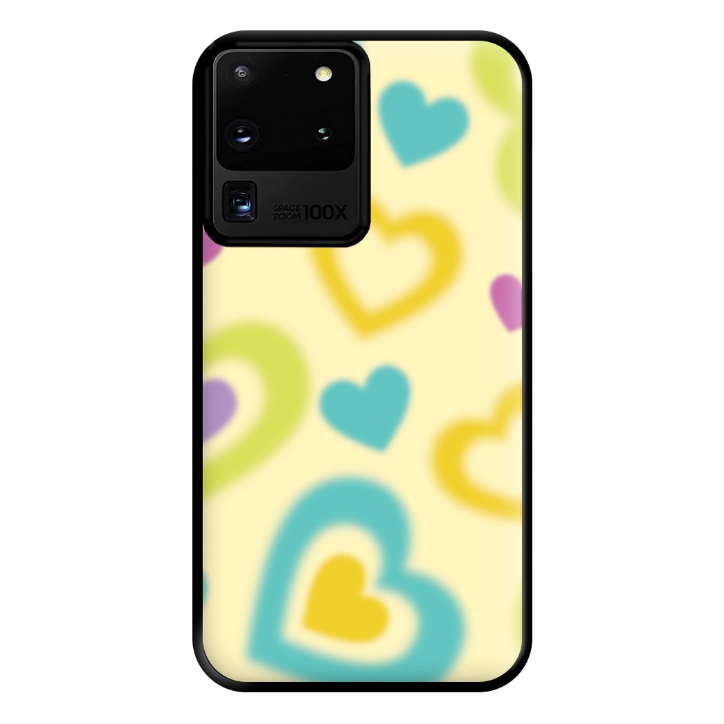 Multicoloured Hearts Gradient Pattern Phone Case for Galaxy S20 Ultra
