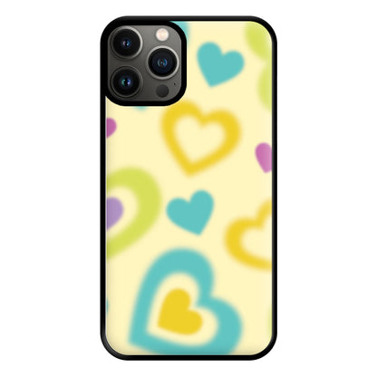 Multicoloured Hearts Gradient Pattern Phone Case for iPhone 13 Pro Max