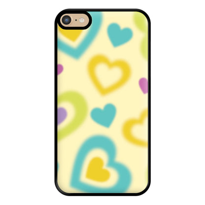 Multicoloured Hearts Gradient Pattern Phone Case for iPhone 6 Plus / 7 Plus / 8 Plus