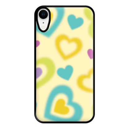 Multicoloured Hearts Gradient Pattern Phone Case for iPhone XR