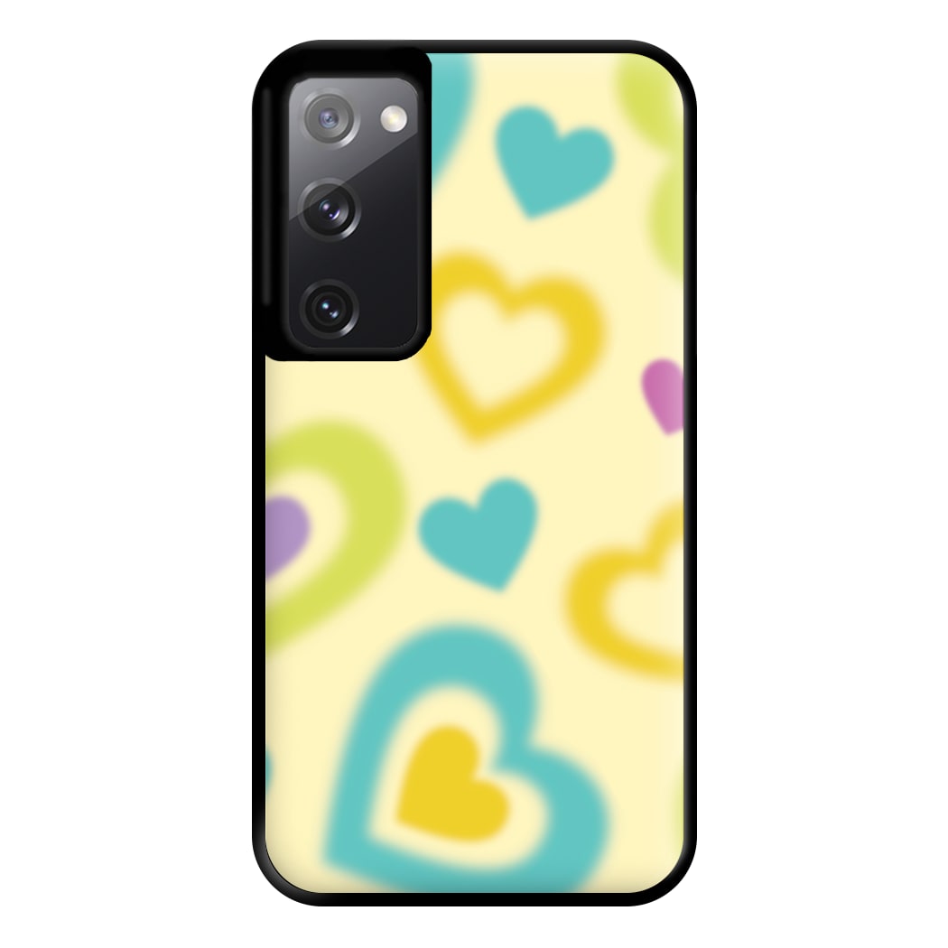 Multicoloured Hearts Gradient Pattern Phone Case for Galaxy S20FE