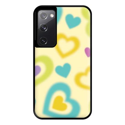 Multicoloured Hearts Gradient Pattern Phone Case for Galaxy S20FE