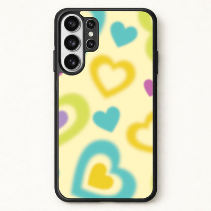 Multicoloured Hearts Gradient Pattern Phone Case for Galaxy S26 Ultra
