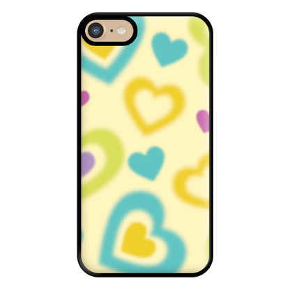 Multicoloured Hearts Gradient Pattern Phone Case for iPhone 6 / 7 / 8 / SE