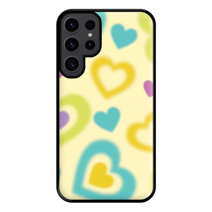 Multicoloured Hearts Gradient Pattern Phone Case for Galaxy S23 Ultra