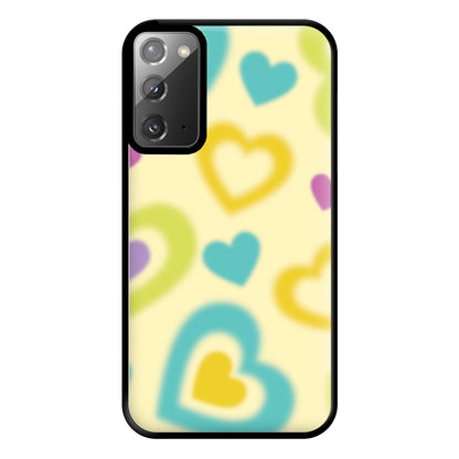 Multicoloured Hearts Gradient Pattern Phone Case for Galaxy Note 20 Ultra