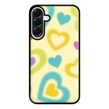 Multicoloured Hearts Gradient Pattern Phone Case for Galaxy A36