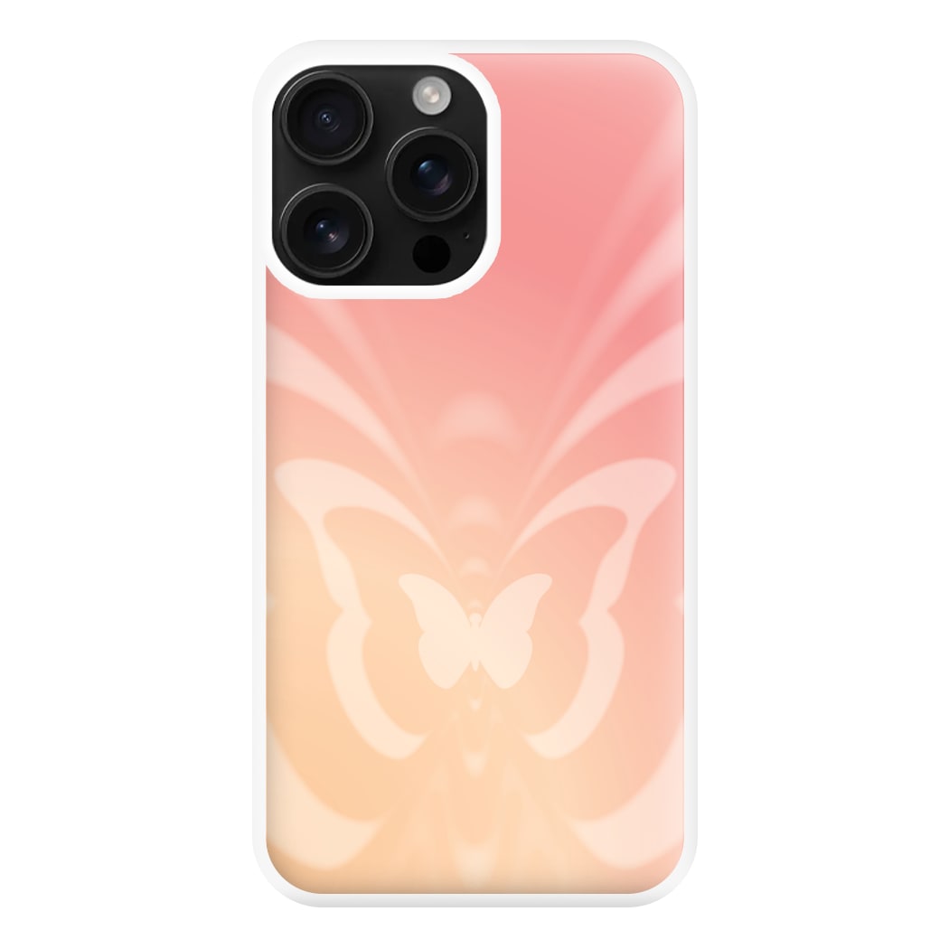 Butterfly Gradient Pink Phone Case