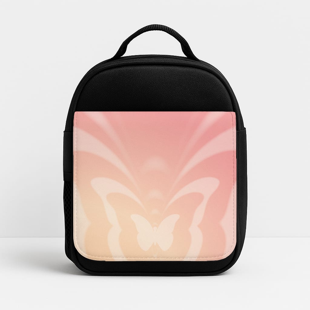 Butterfly Gradient Pink Insulated Lunchbox