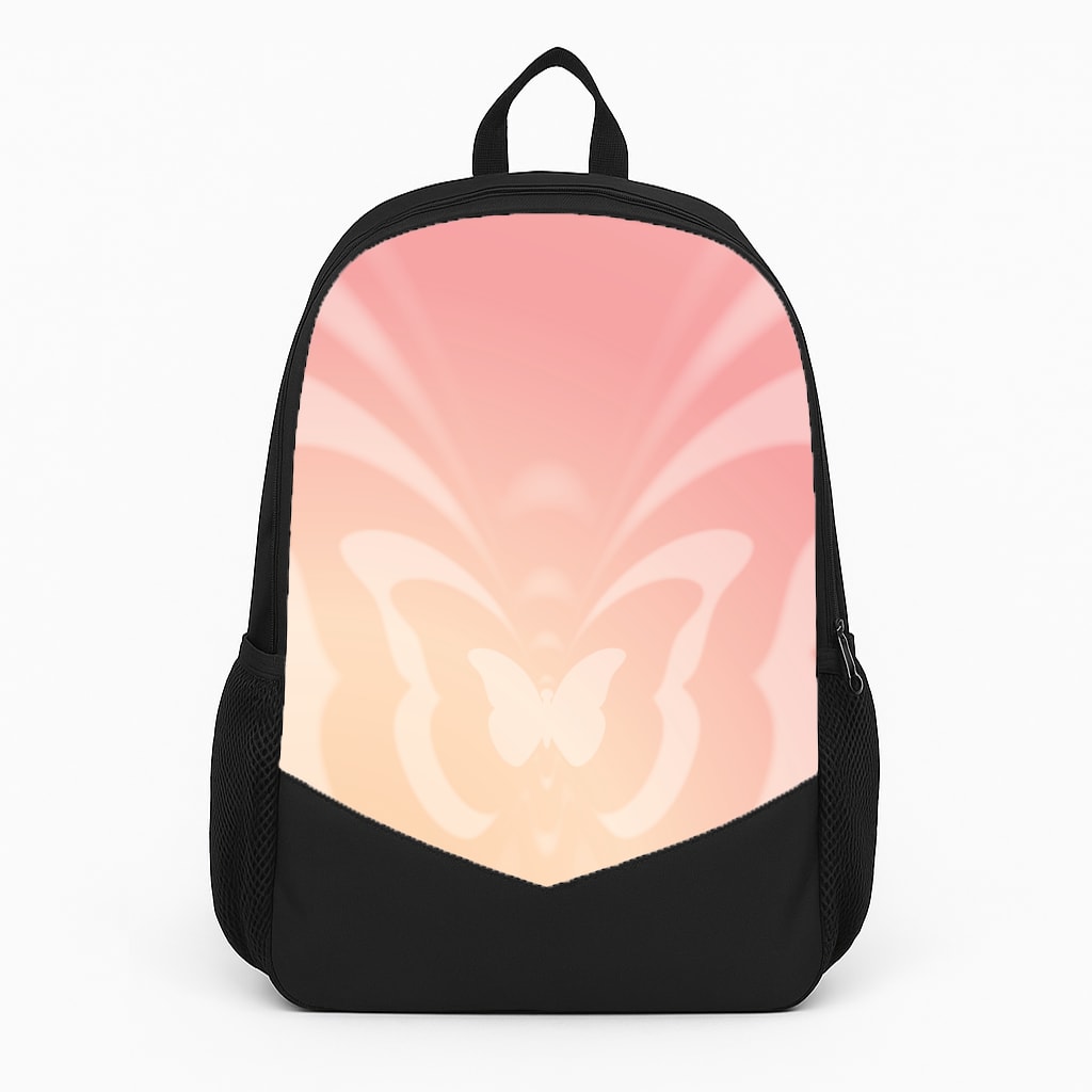 Butterfly Gradient Pink Backpack