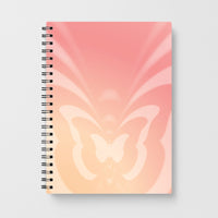 Butterfly Gradient Pink Notebook