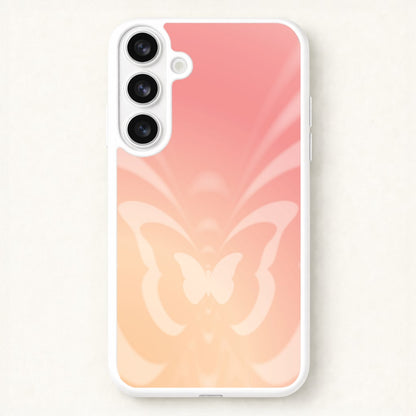 Butterfly Gradient Pink Phone Case for Galaxy S26