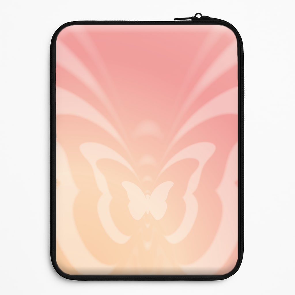 Butterfly Gradient Pink Laptop Sleeve