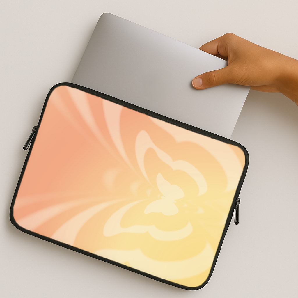 Butterfly Gradient Yellow MacBook Case