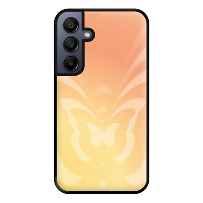 Butterfly Gradient Yellow Phone Case for Galaxy A16