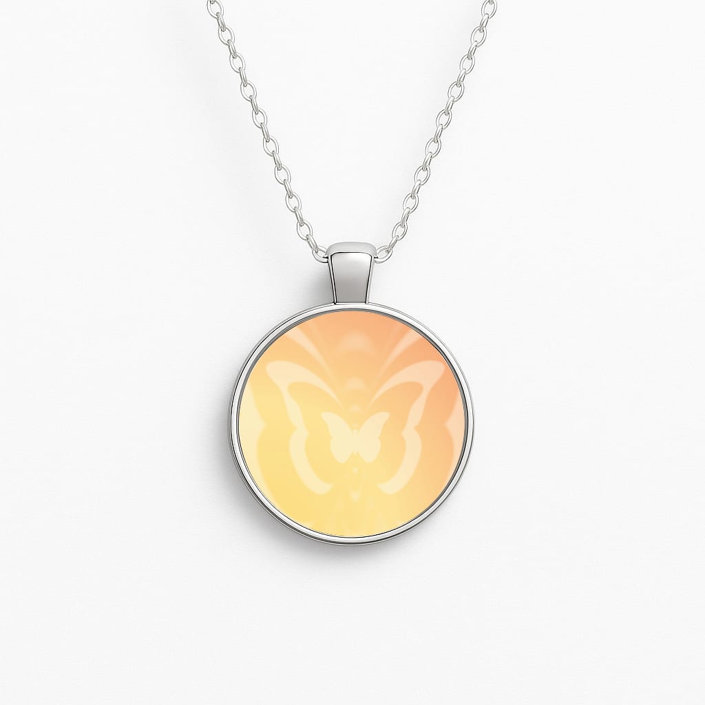 Butterfly Gradient Yellow Necklace