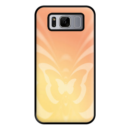 Butterfly Gradient Yellow Phone Case for Galaxy S8 Plus