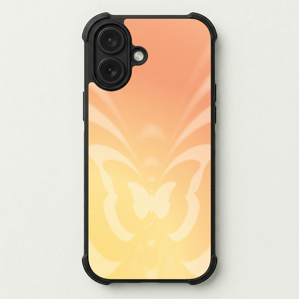 Butterfly Gradient Yellow Phone Case — Bumper case