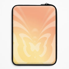 Butterfly Gradient Yellow Laptop Sleeve