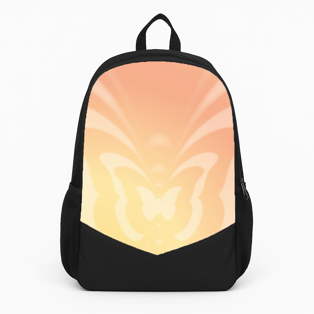 Butterfly Gradient Yellow Backpack