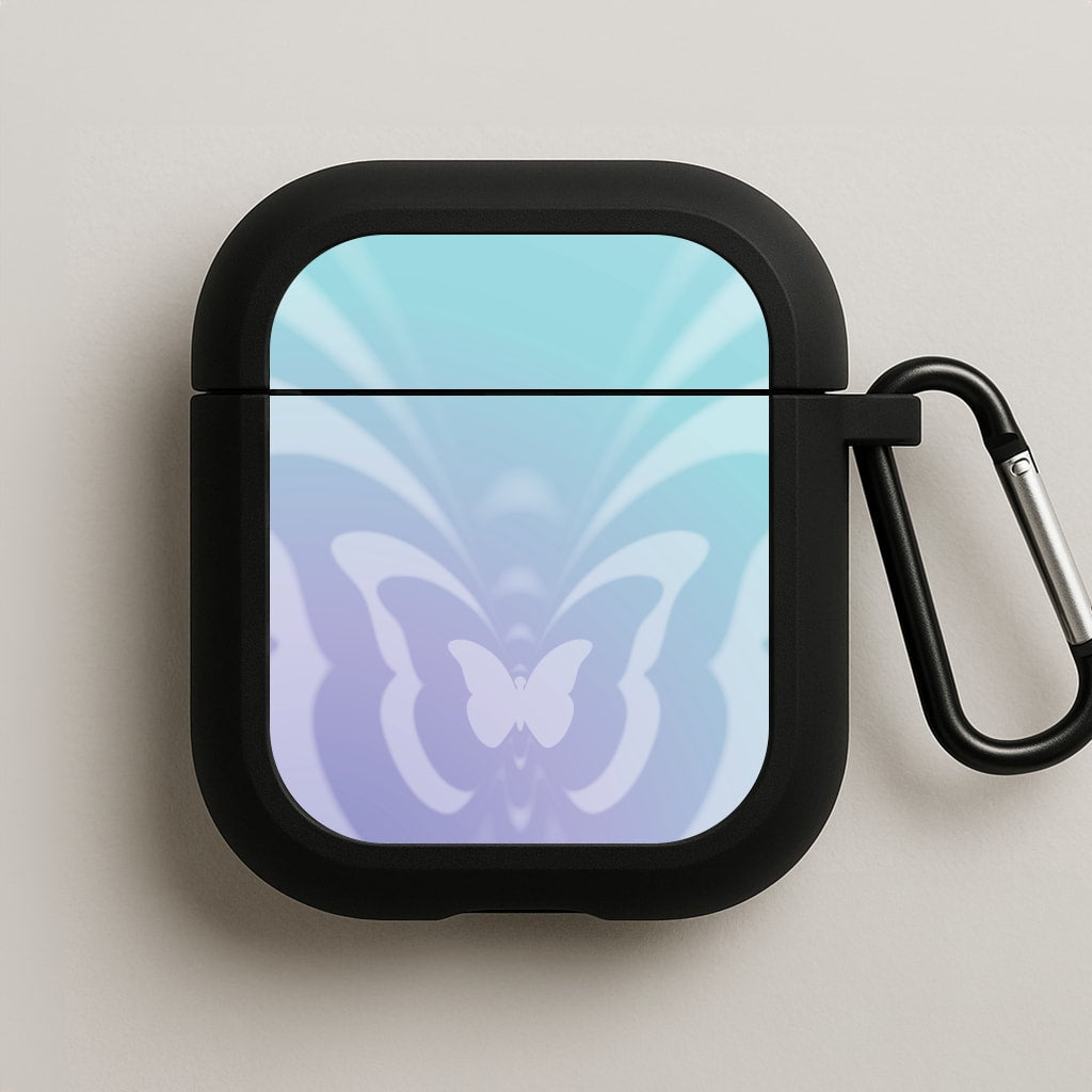 Butterfly Gradient Purple AirPods Case