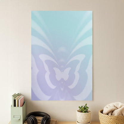 Butterfly Gradient Purple Poster