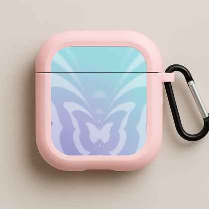 Butterfly Gradient Purple Pink AirPods Case