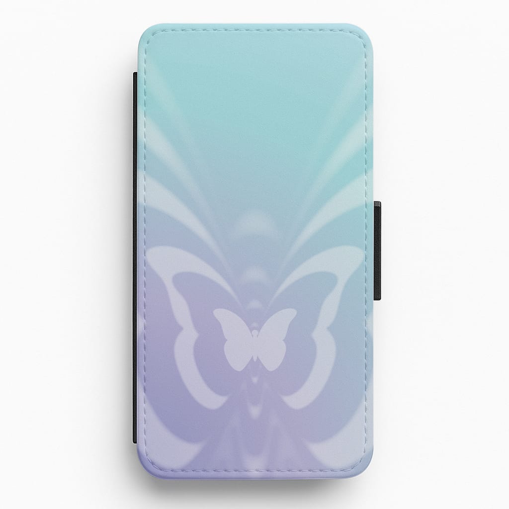 Butterfly Gradient Purple Flip / Wallet Phone Case